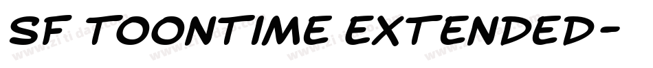 SF Toontime Extended字体转换